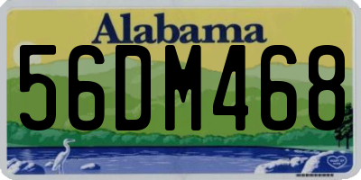 AL license plate 56DM468