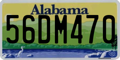 AL license plate 56DM470