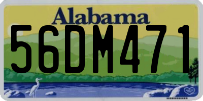 AL license plate 56DM471