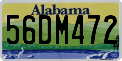 AL license plate 56DM472