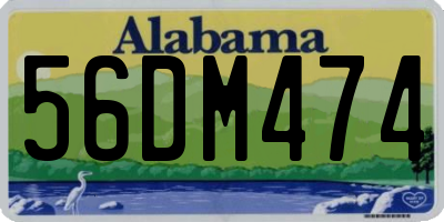 AL license plate 56DM474