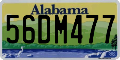 AL license plate 56DM477