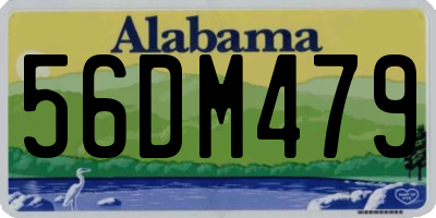 AL license plate 56DM479