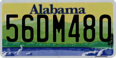 AL license plate 56DM480