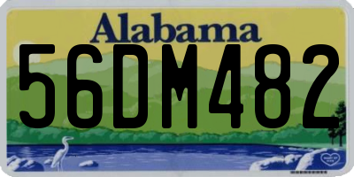 AL license plate 56DM482