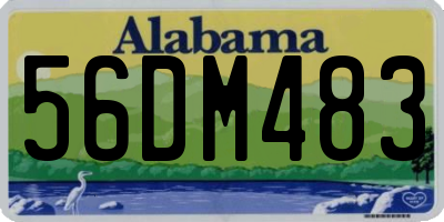 AL license plate 56DM483