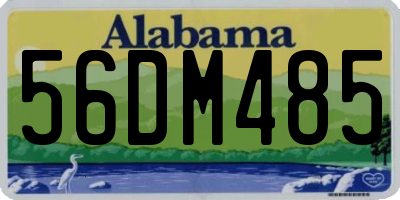 AL license plate 56DM485