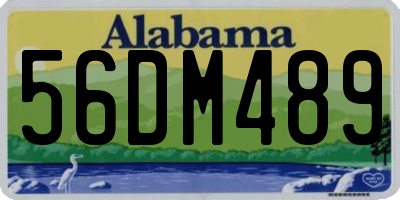 AL license plate 56DM489