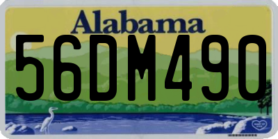 AL license plate 56DM490