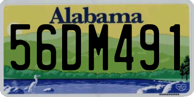 AL license plate 56DM491