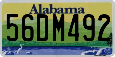 AL license plate 56DM492