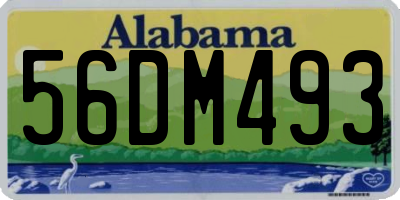 AL license plate 56DM493