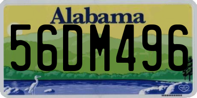 AL license plate 56DM496