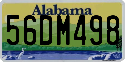 AL license plate 56DM498