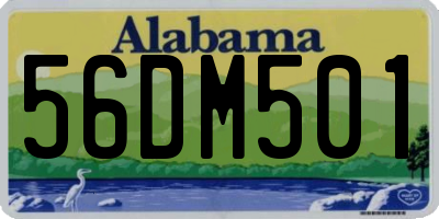 AL license plate 56DM501