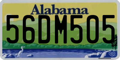 AL license plate 56DM505