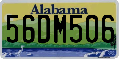 AL license plate 56DM506