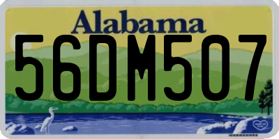 AL license plate 56DM507