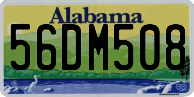 AL license plate 56DM508