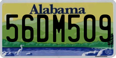 AL license plate 56DM509