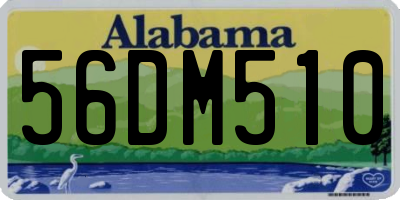 AL license plate 56DM510