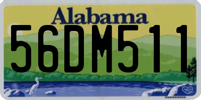 AL license plate 56DM511