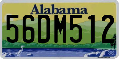 AL license plate 56DM512