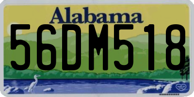 AL license plate 56DM518