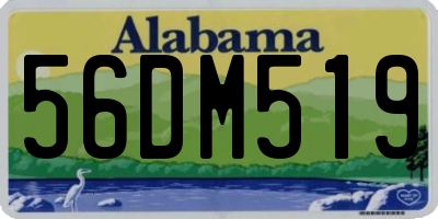 AL license plate 56DM519