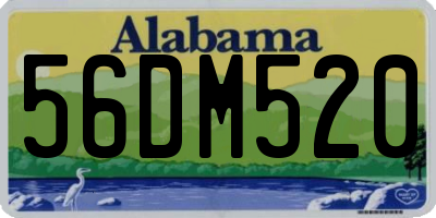 AL license plate 56DM520