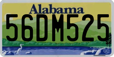 AL license plate 56DM525