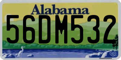 AL license plate 56DM532