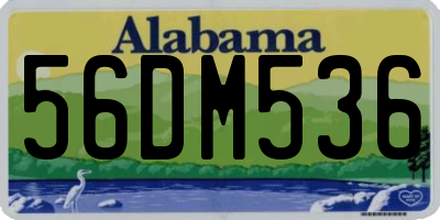 AL license plate 56DM536