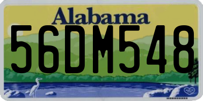 AL license plate 56DM548