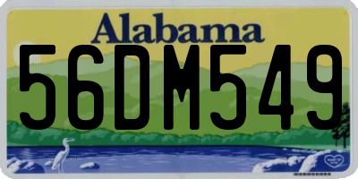 AL license plate 56DM549
