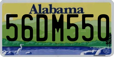 AL license plate 56DM550