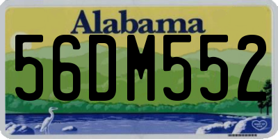 AL license plate 56DM552