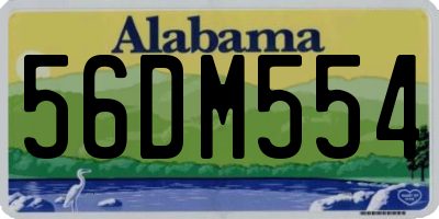 AL license plate 56DM554
