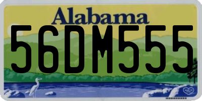 AL license plate 56DM555