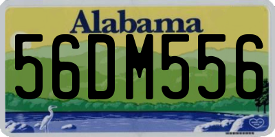 AL license plate 56DM556