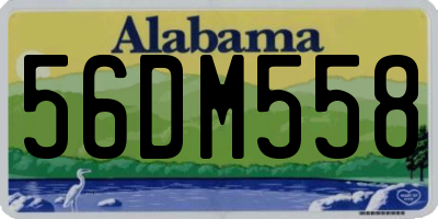 AL license plate 56DM558