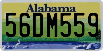 AL license plate 56DM559