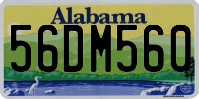 AL license plate 56DM560