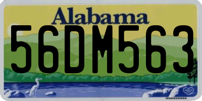 AL license plate 56DM563