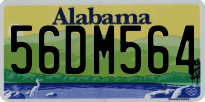 AL license plate 56DM564