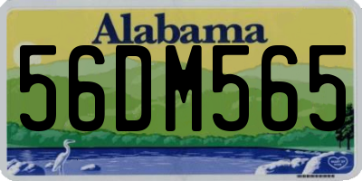 AL license plate 56DM565
