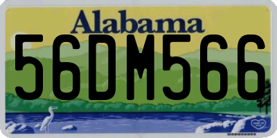 AL license plate 56DM566
