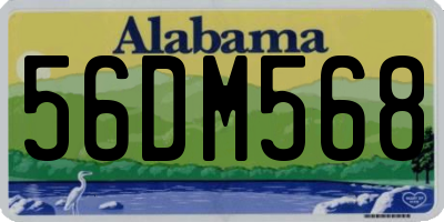 AL license plate 56DM568