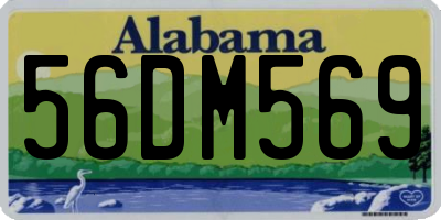 AL license plate 56DM569