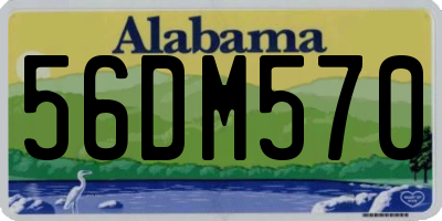 AL license plate 56DM570